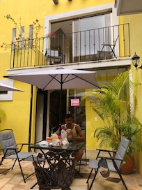Patio para desayunar