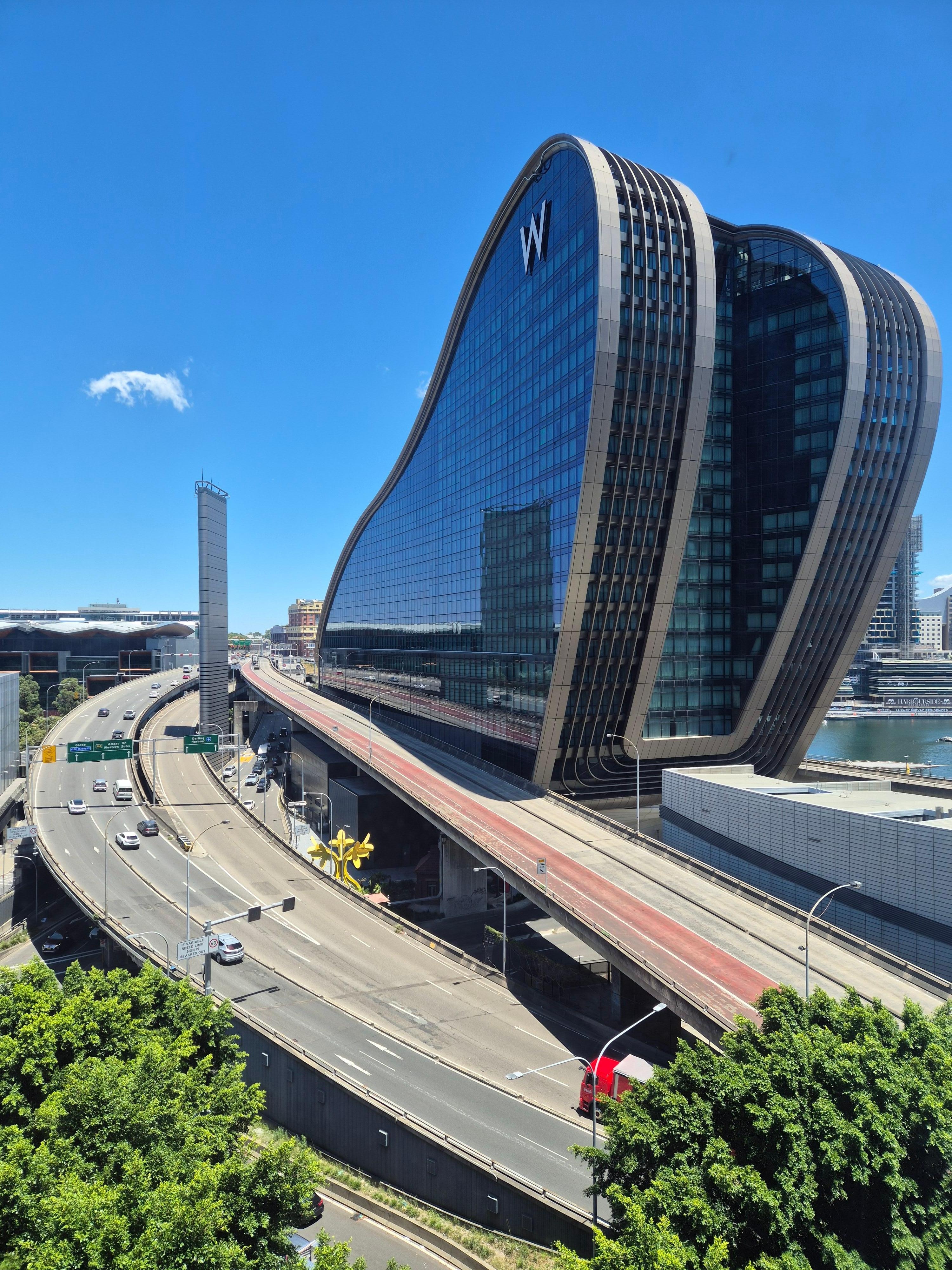 View from our room. Did not hear the traffic at all