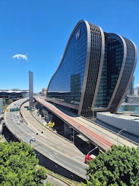 View from our room. Did not hear the traffic at all