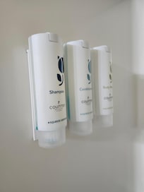 All were empty except the conditioner.