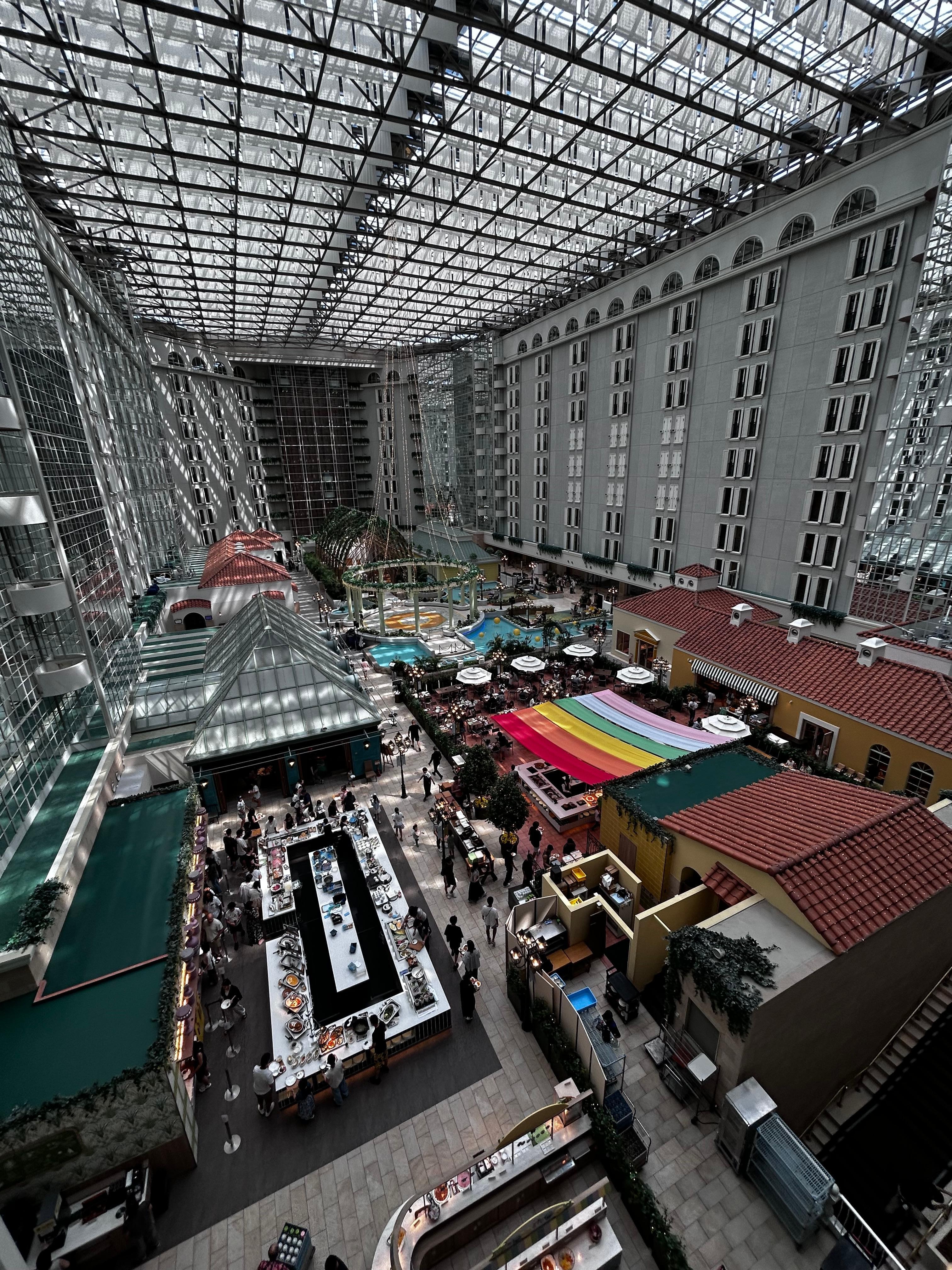 View from the elevator