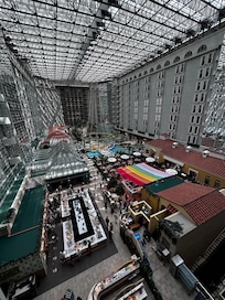 View from the elevator