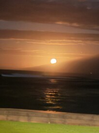 We were up early and saw a MOON SET!