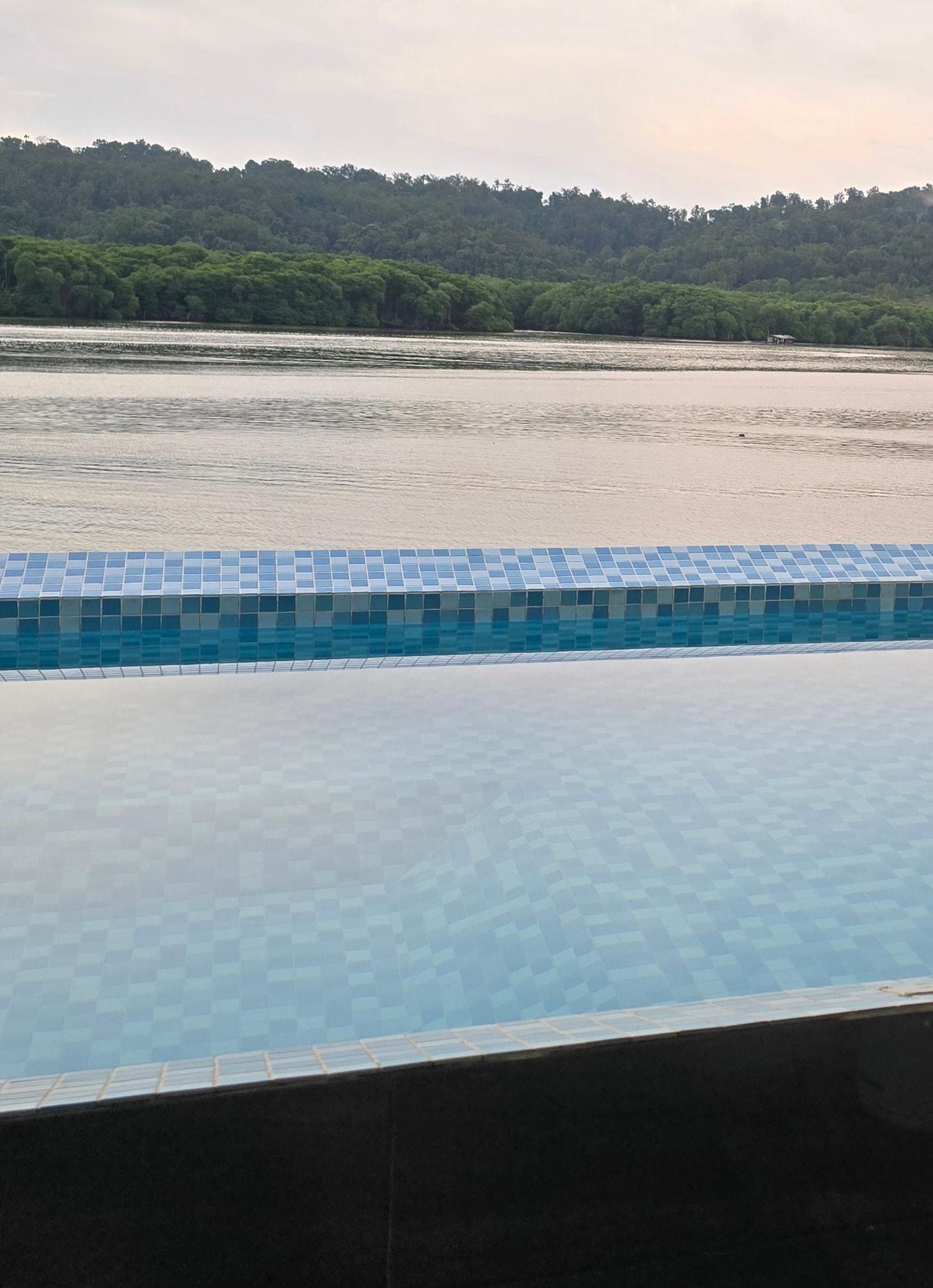 Relaxing in the pool...