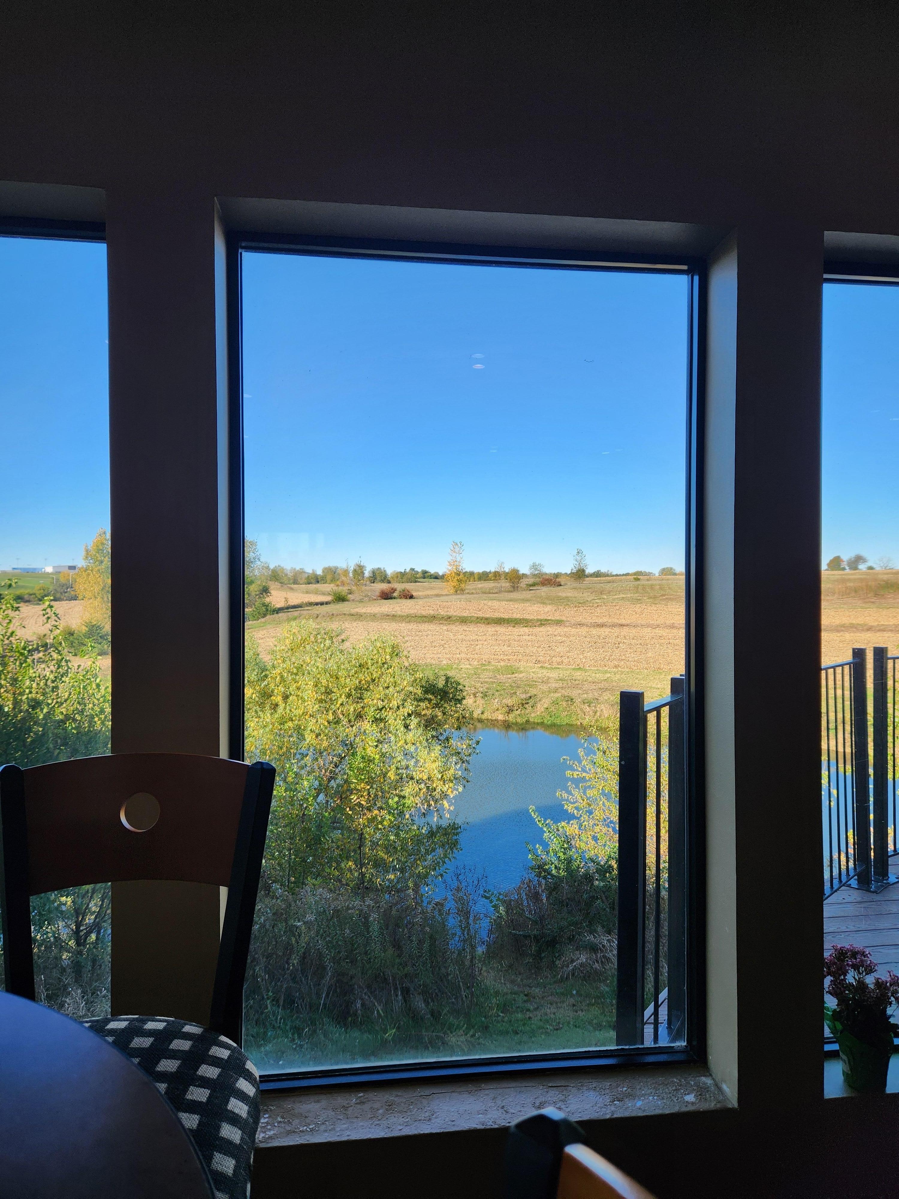 Nice view from the breakfast area.