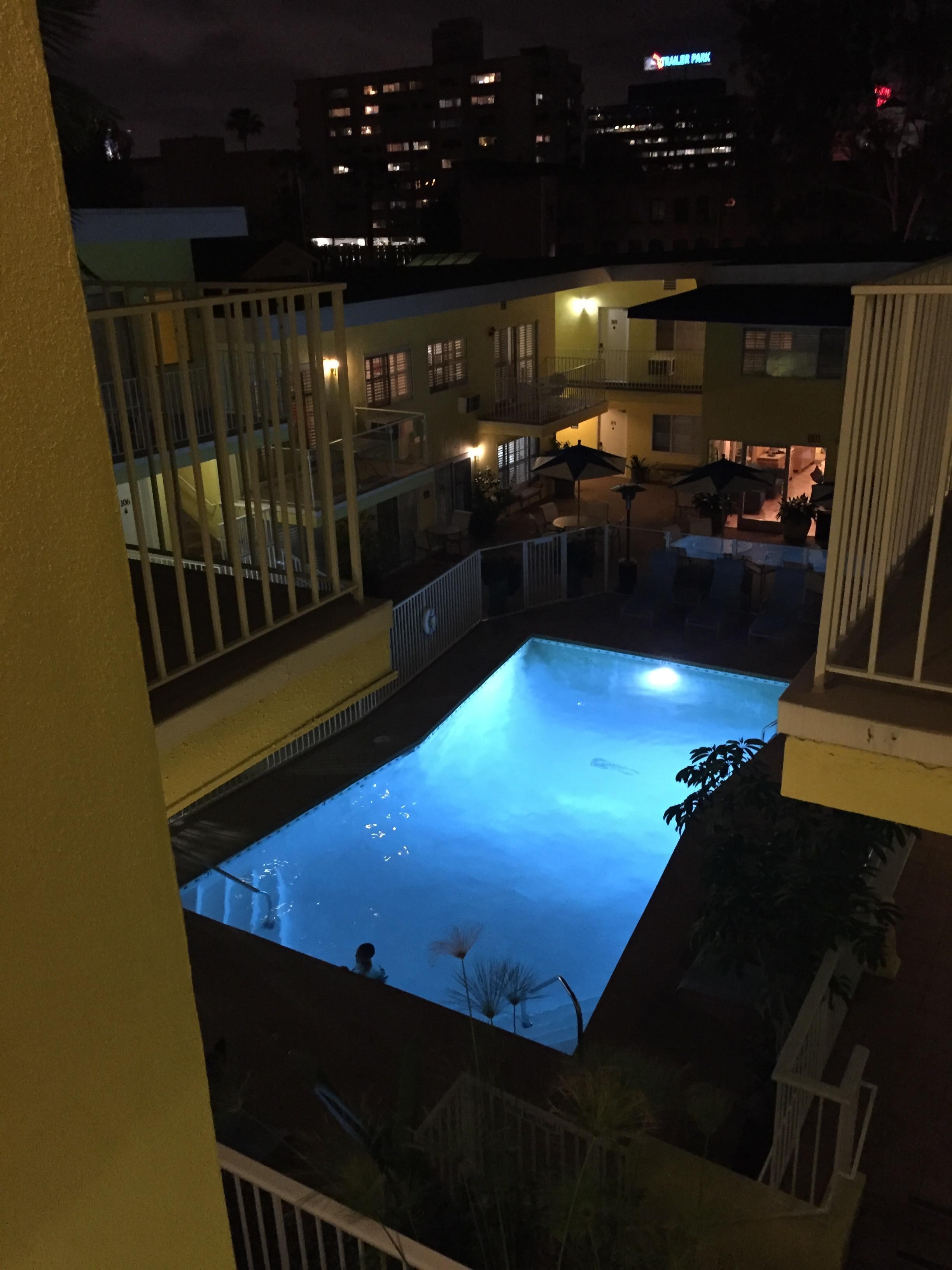Pool at night