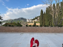 View of the Generalife from the hotel terrace