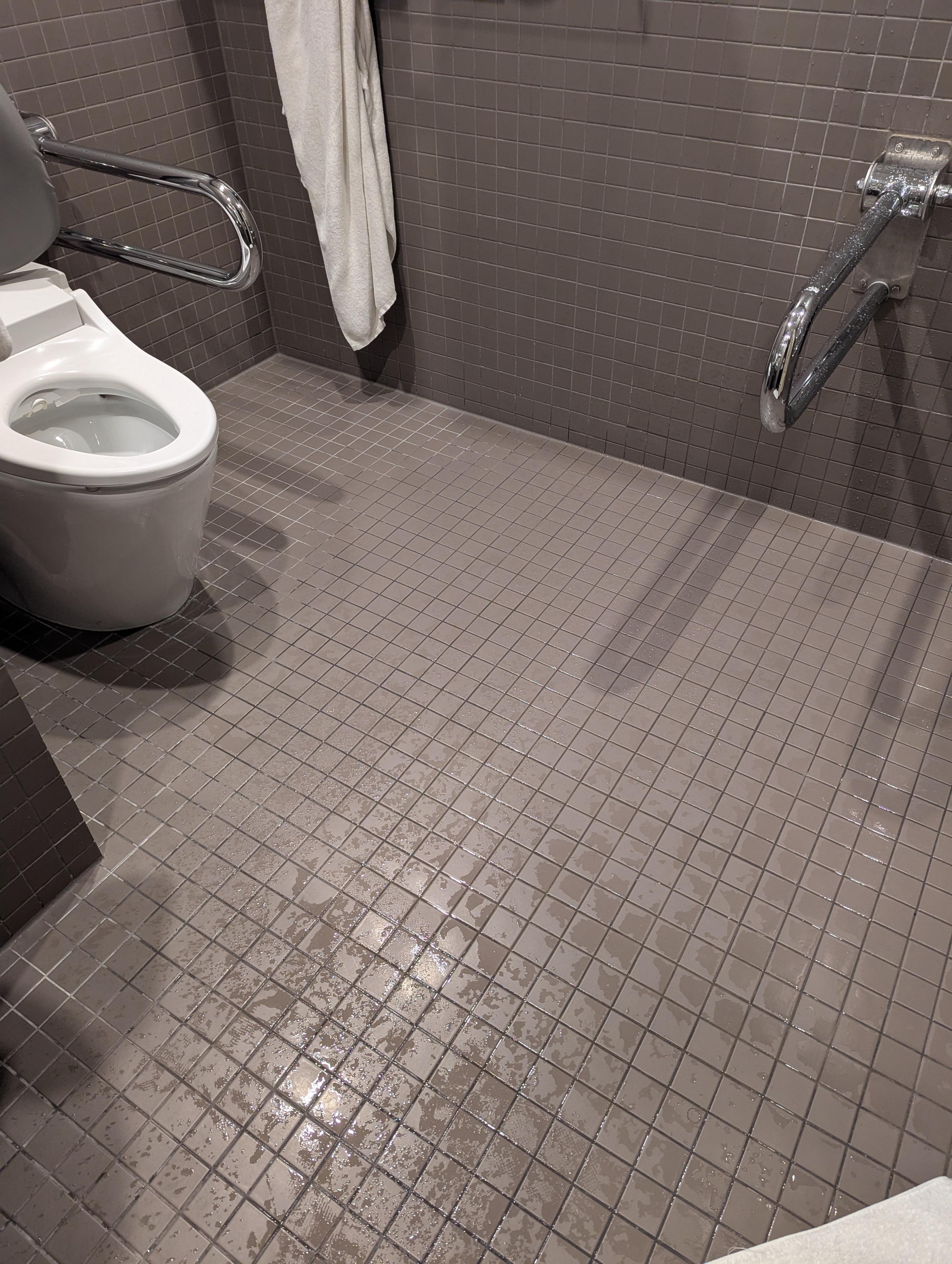Floor all wet after shower