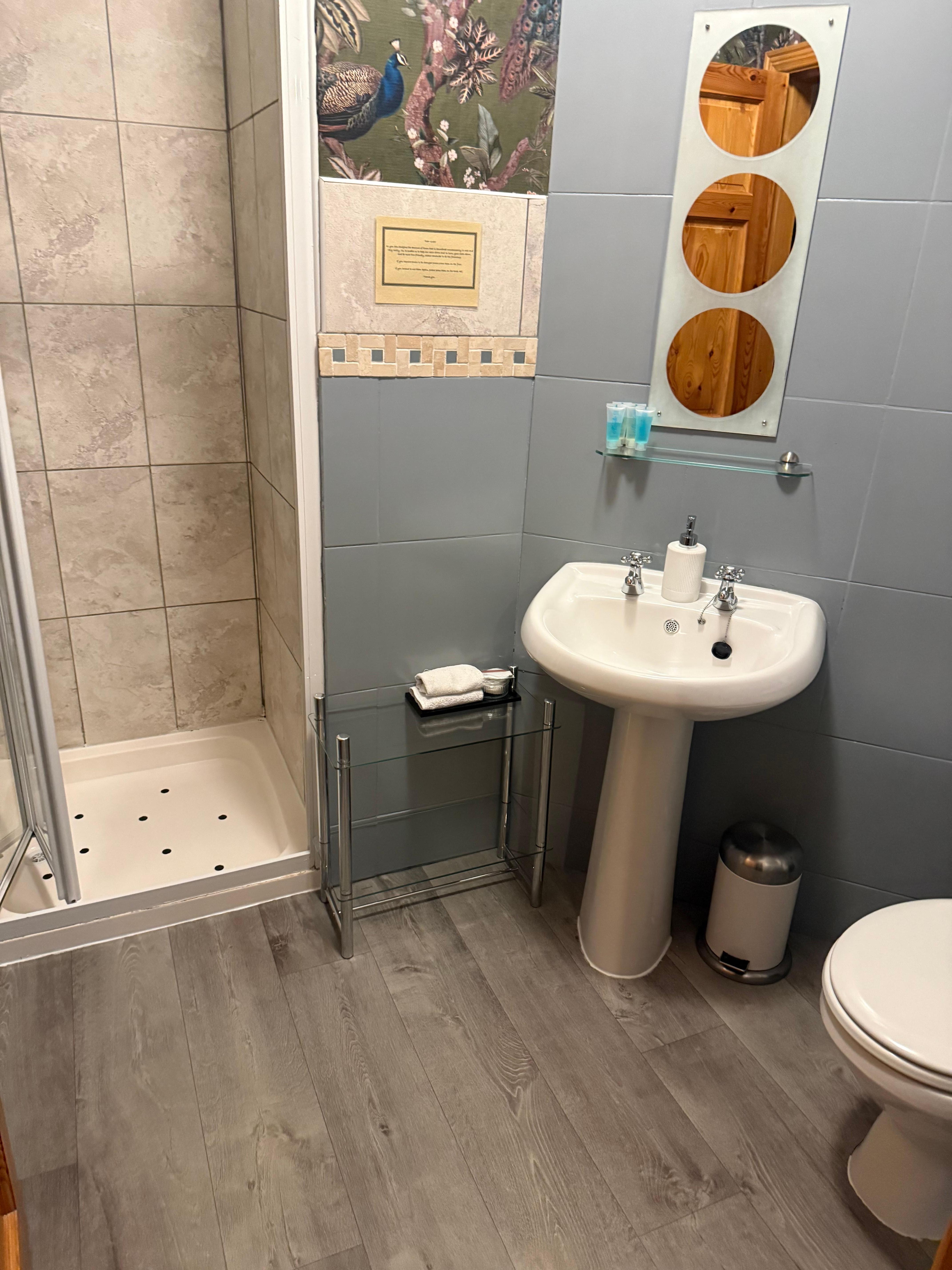 Our bathroom and shower.