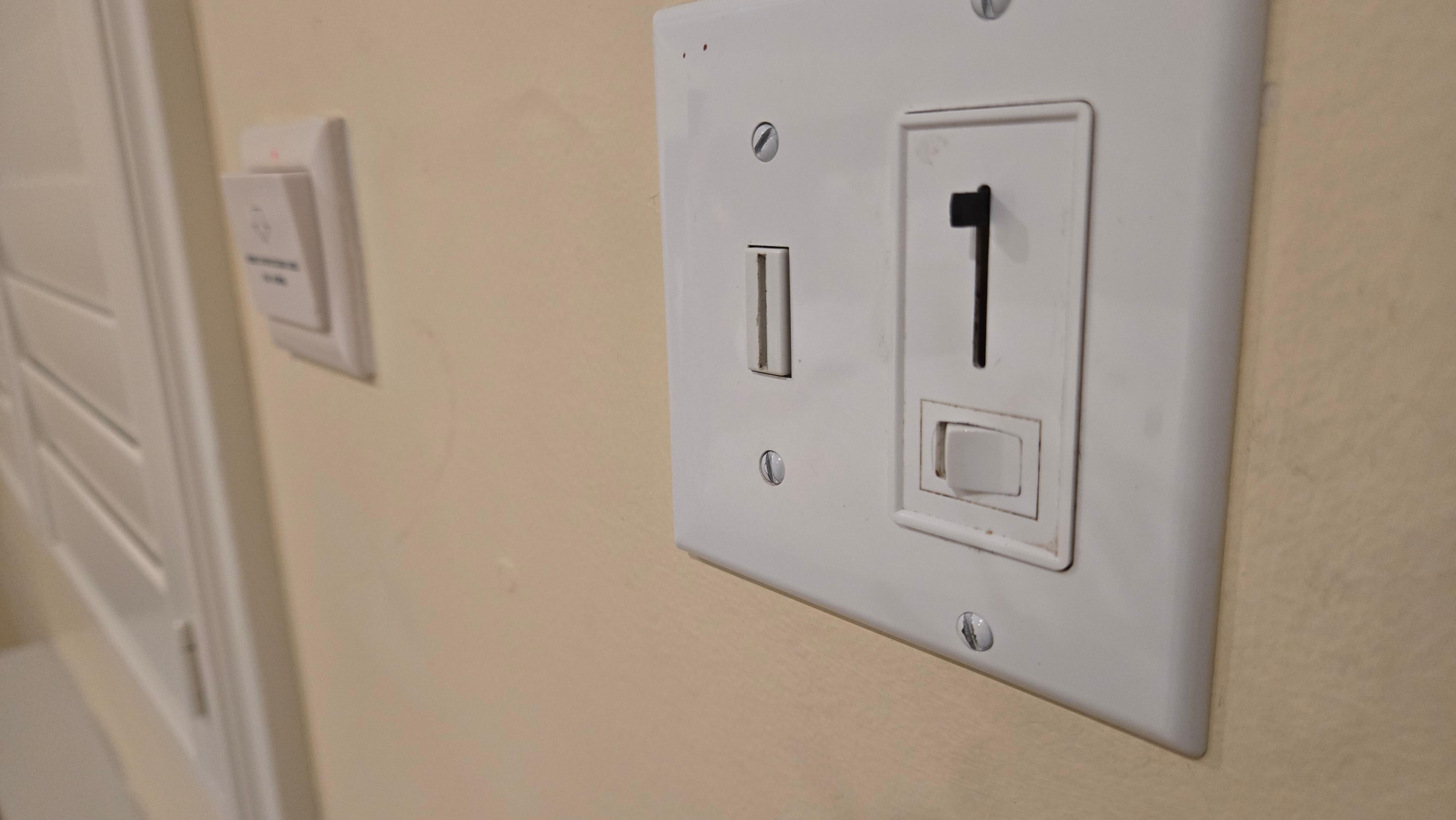 Light switch missing knob