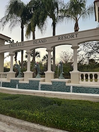 Entrance to the gated neighborhood.
