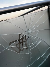 Kaputte Balkonabtrennung