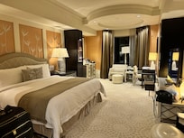 Deluxe king bed room, pool view with partial Nile view