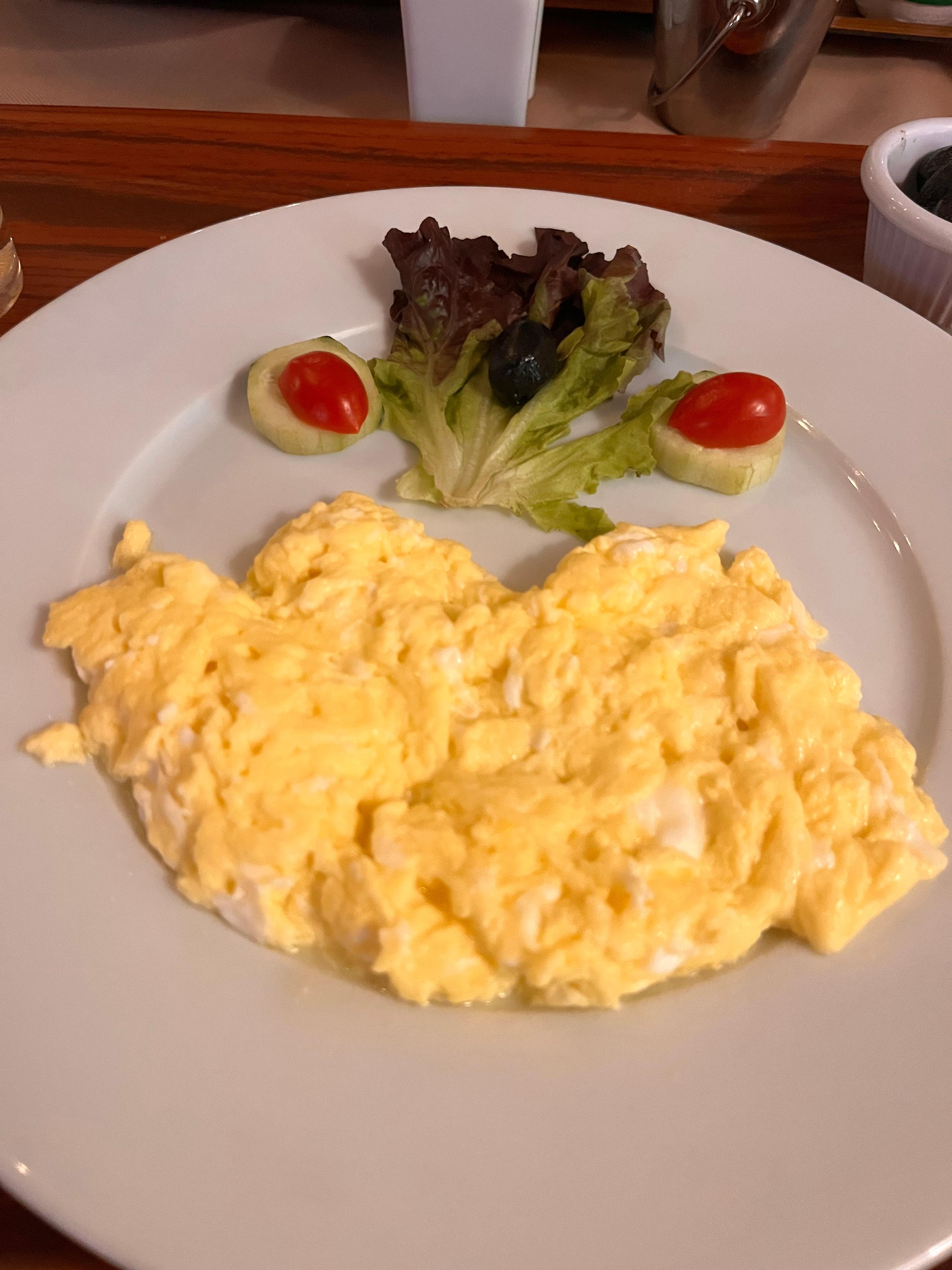 Choice of eggs- omelette or fried too