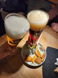 draft beers and free side dish