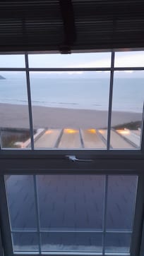 Bathroom window view