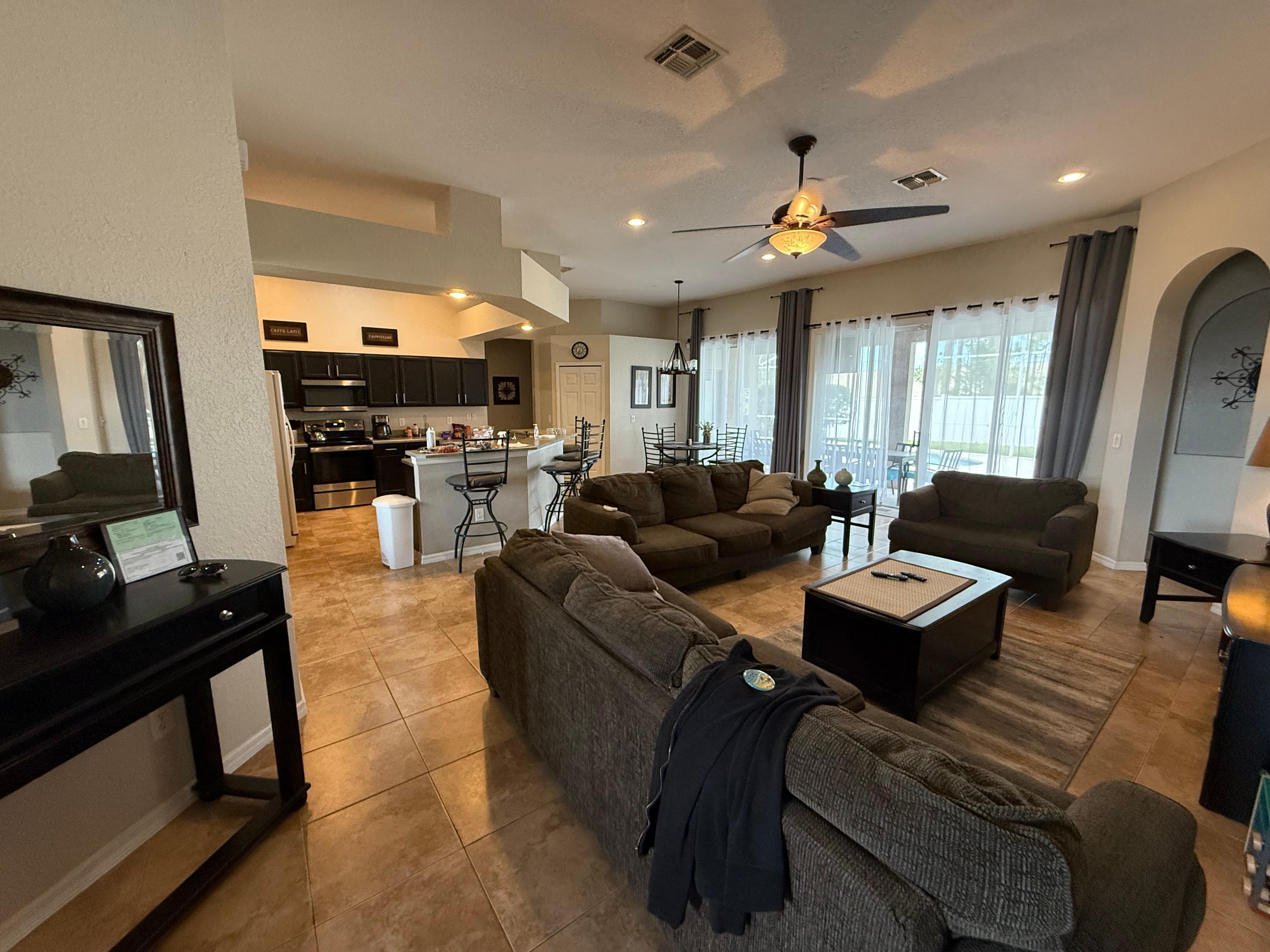Lounge kitchen are