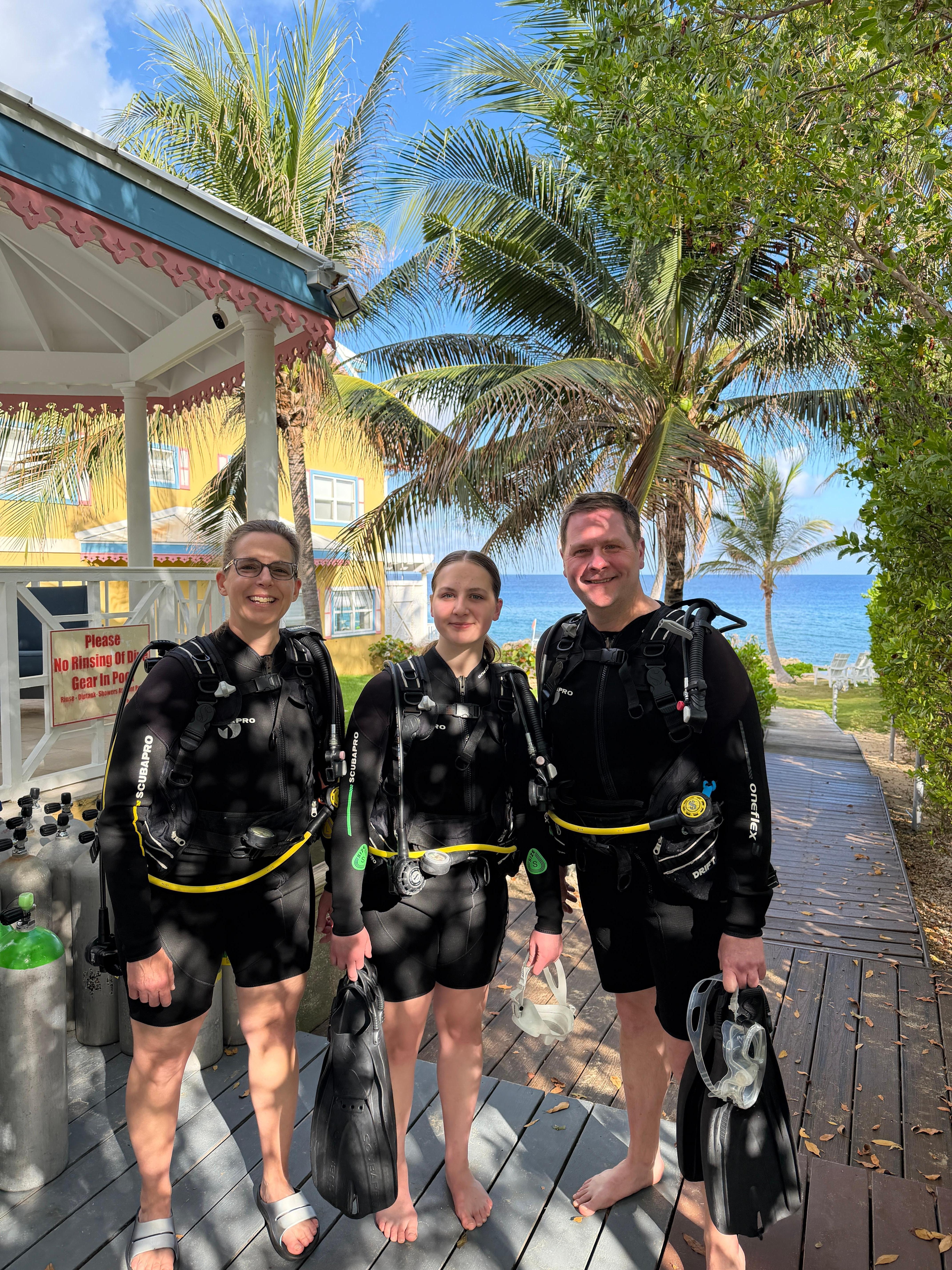 Direct access to scuba diving