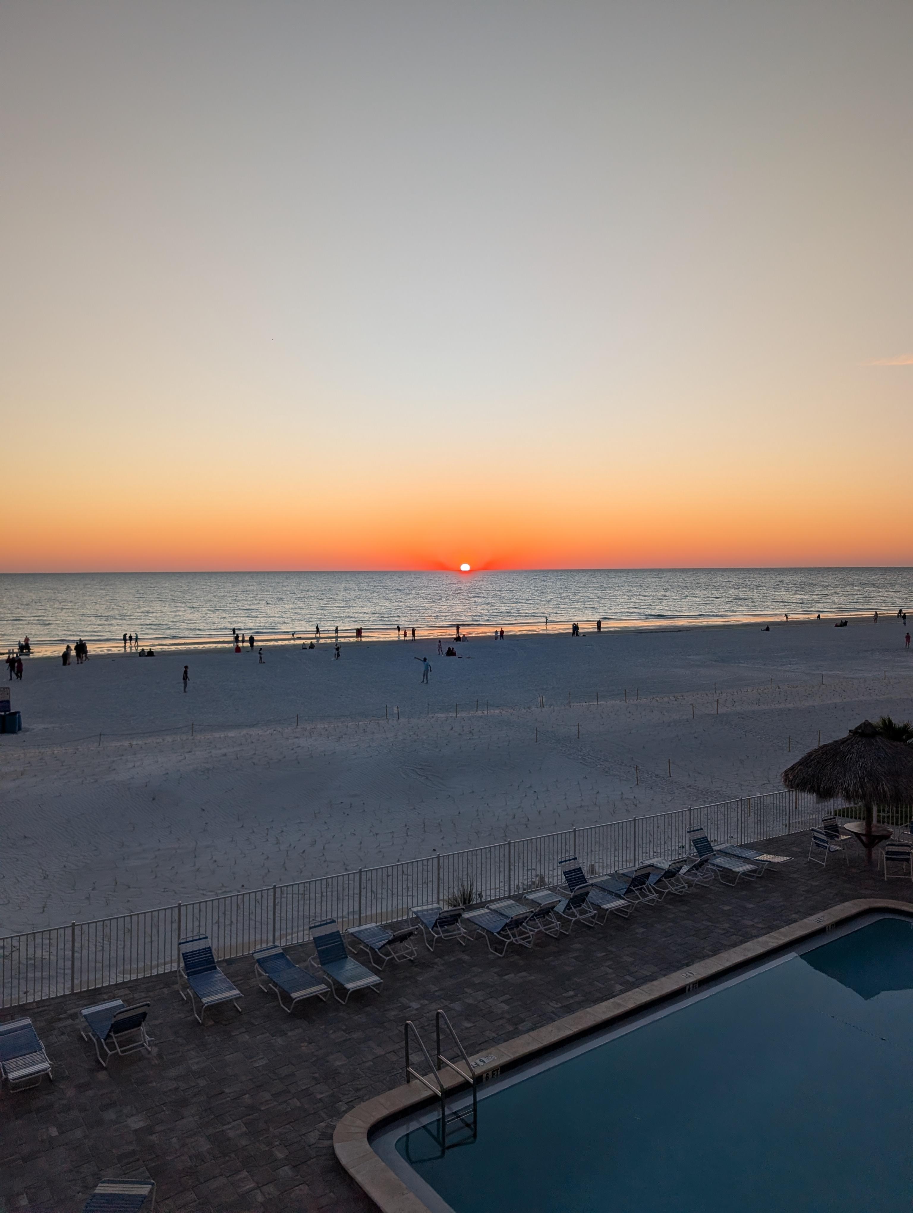 Sunset from the balcony