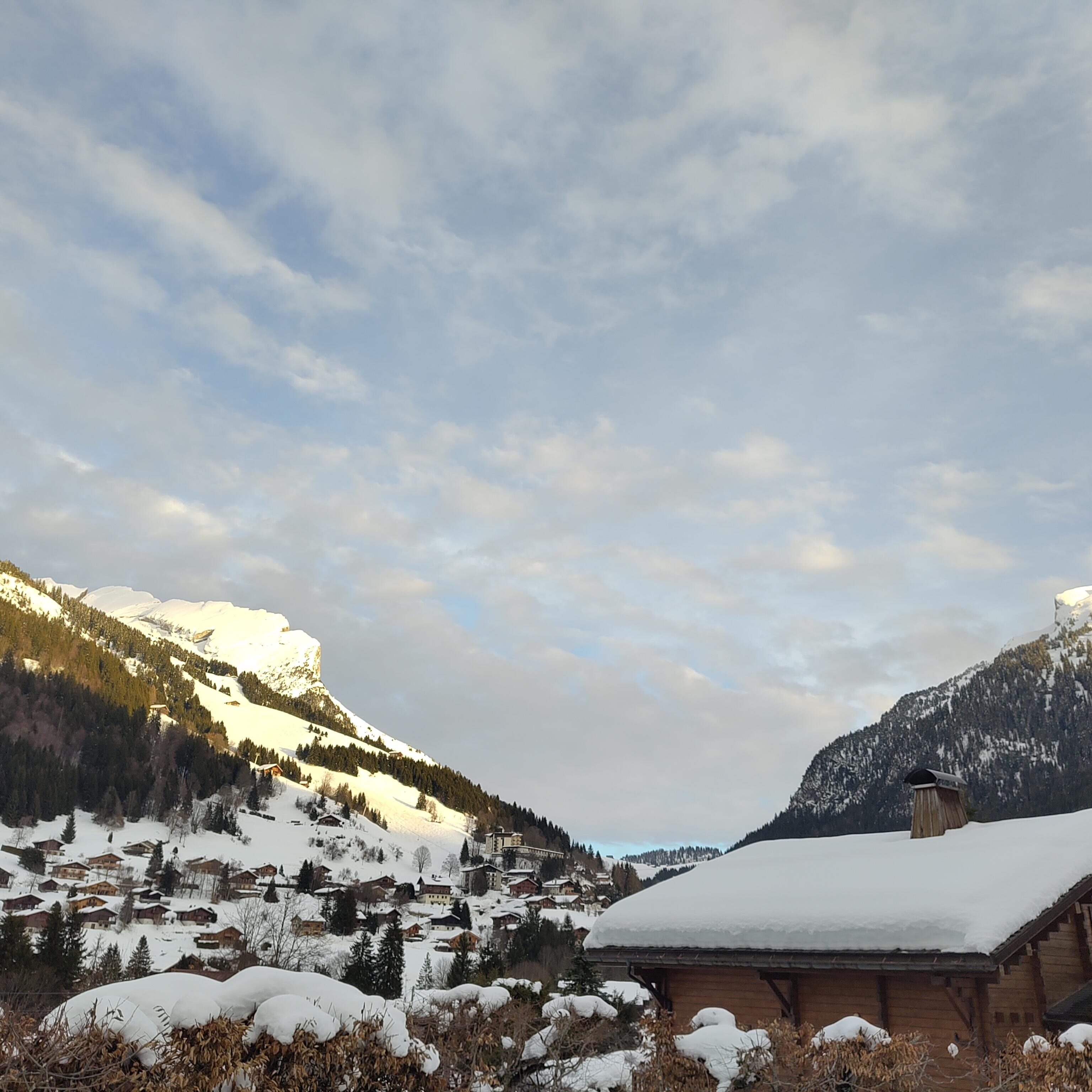 La vue sur l'Etale depuis le chalet 