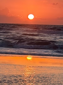 Early sunrise walk on the beach. House is just a few steps away