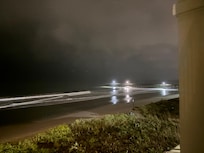Local pier at night.