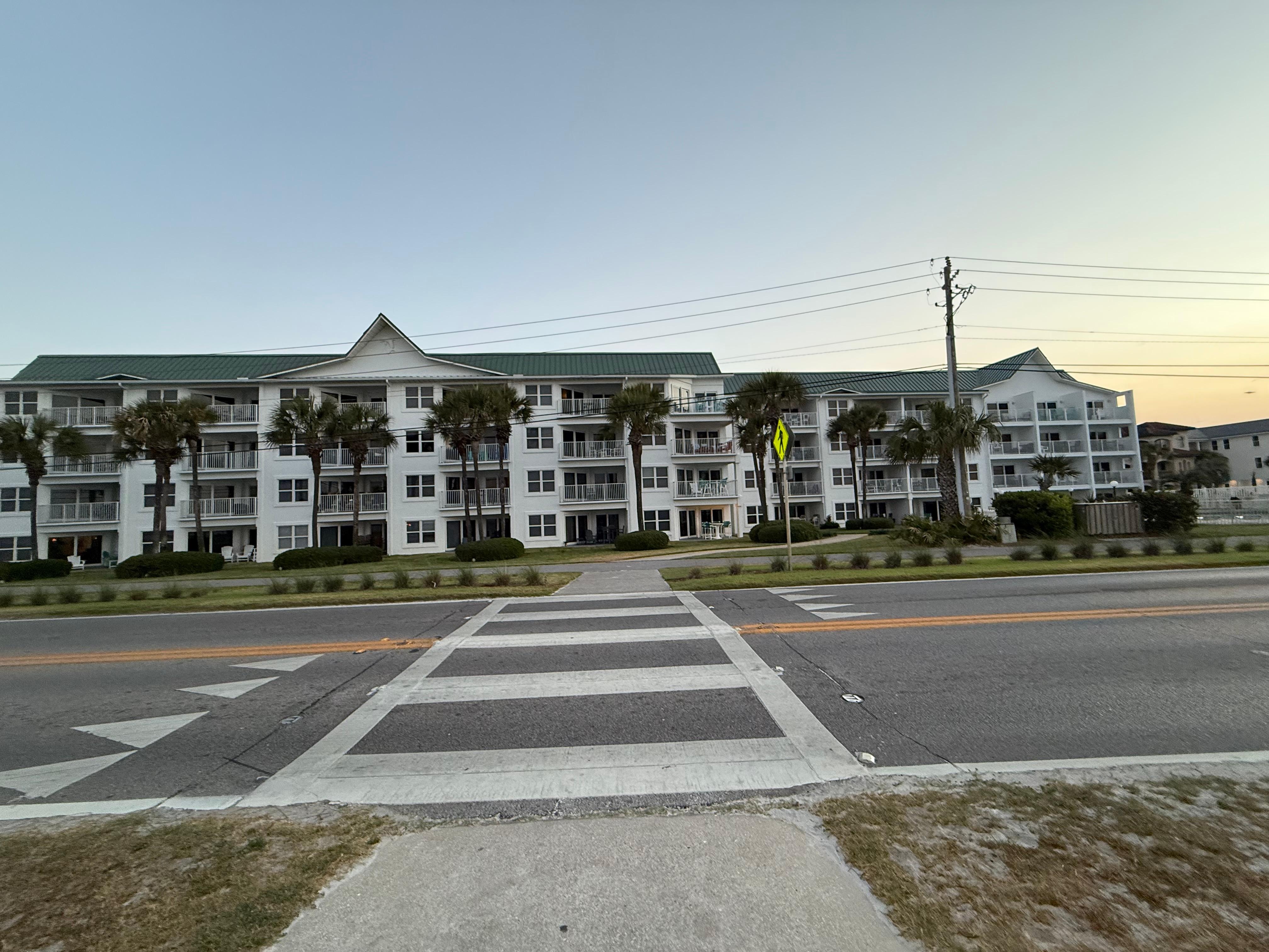 View of Maravilla from the beach gate 