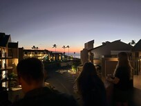 Watching the sunset.