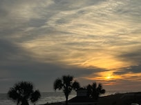 Sunset from the side view off our balcony