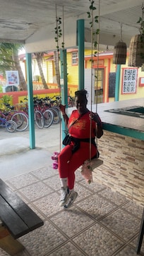 My favorite spot at the hotel… the hotel bar with a cute swing