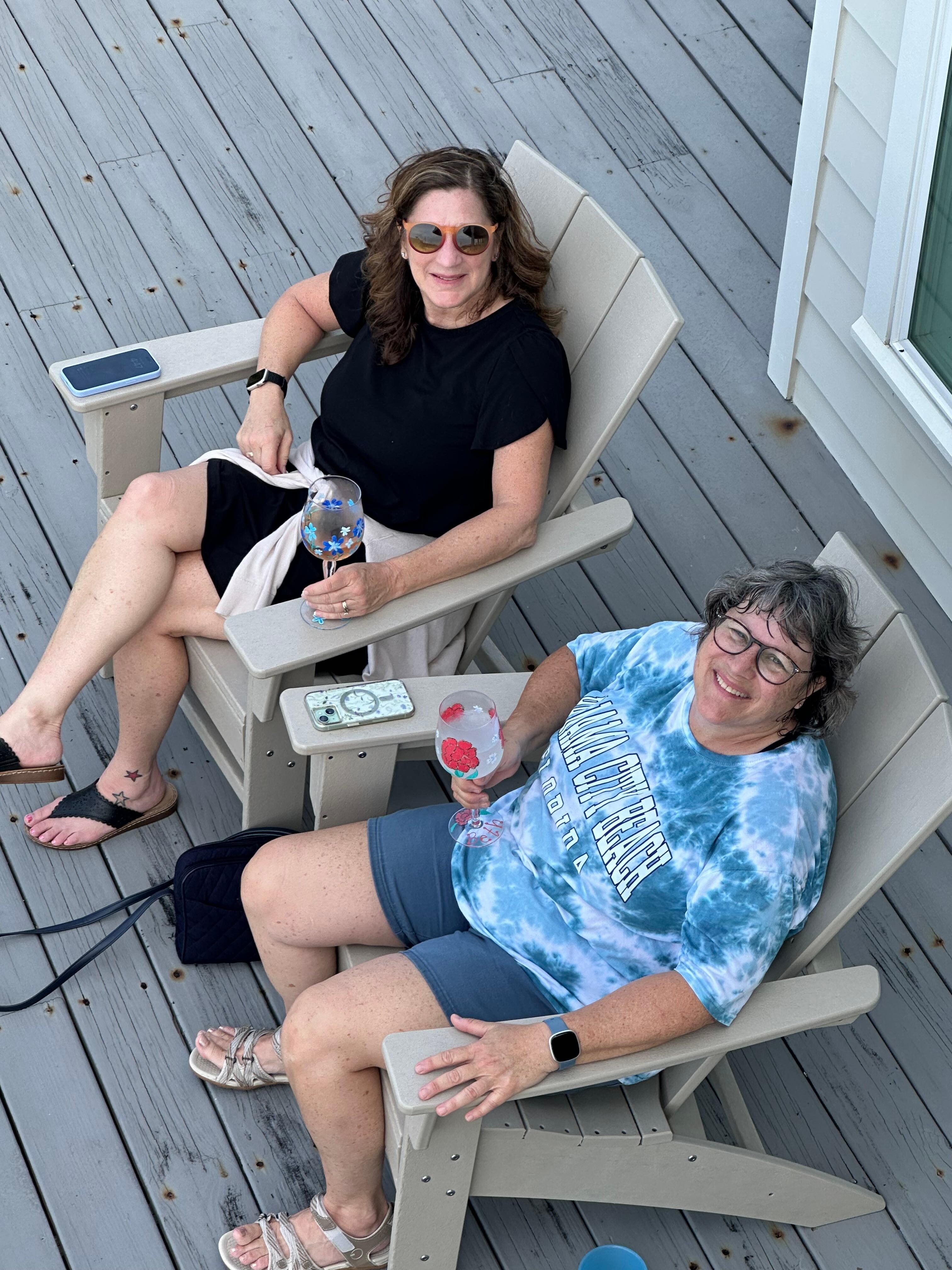My sister and I spent a lot of time on the front porch. 