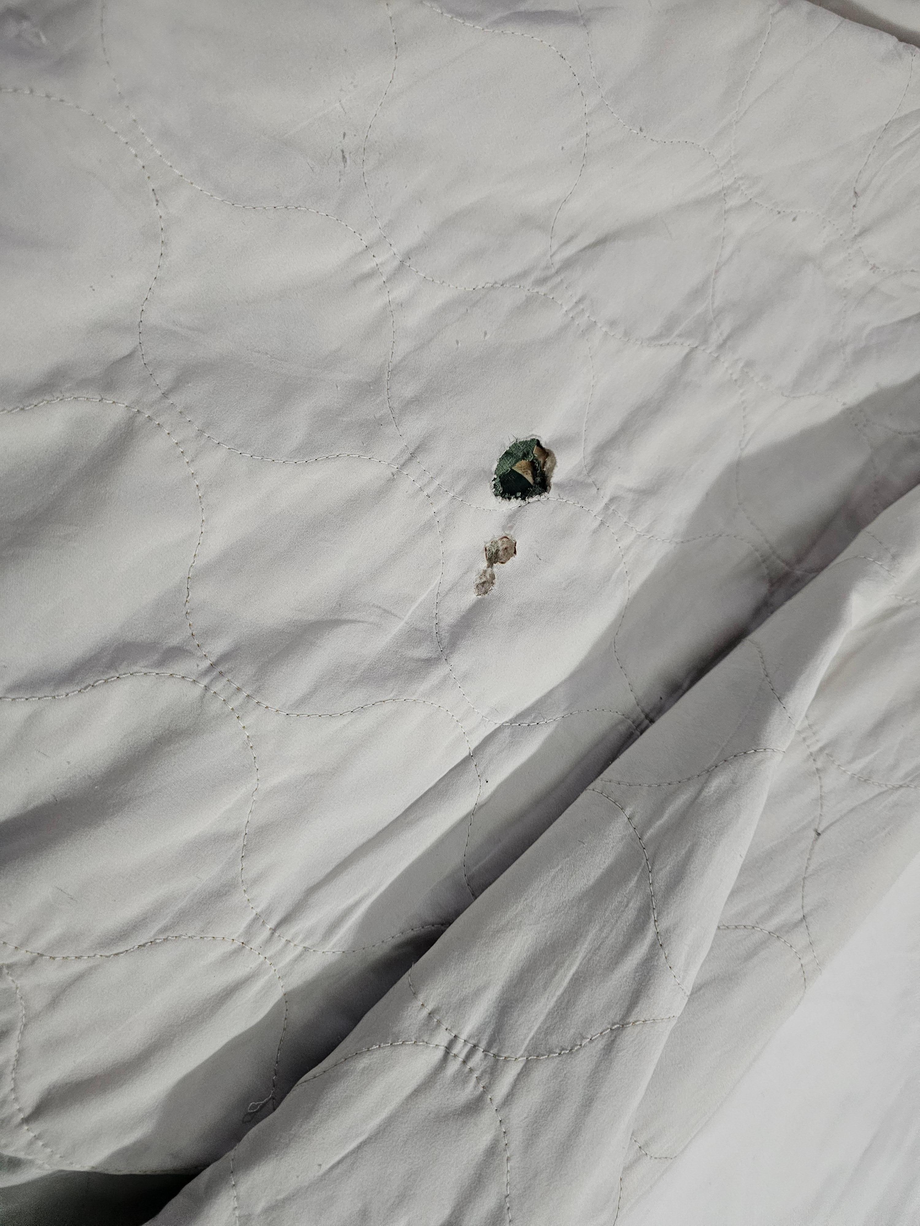 More burn marks on comforter