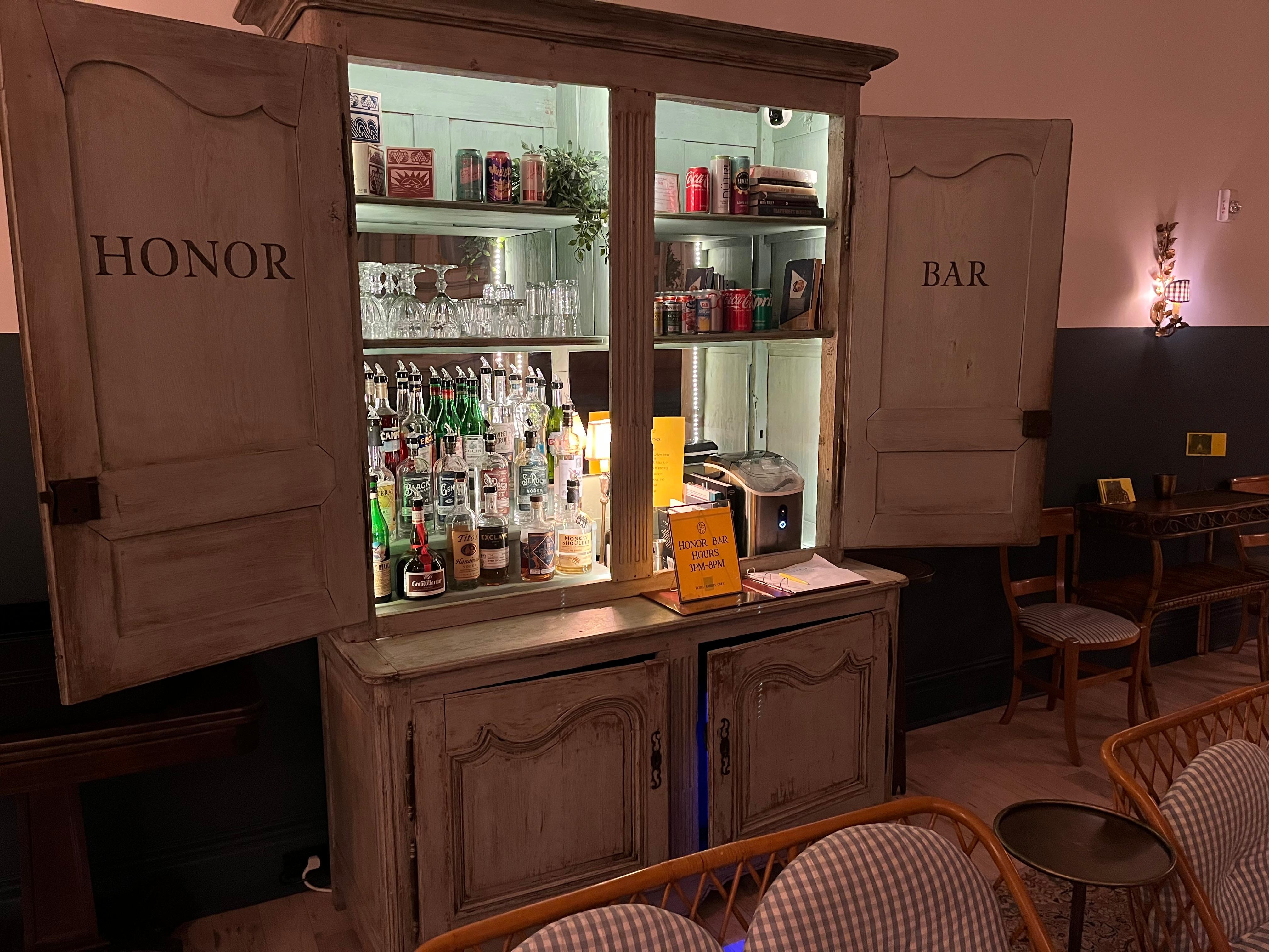 Honor Bar on third floor 