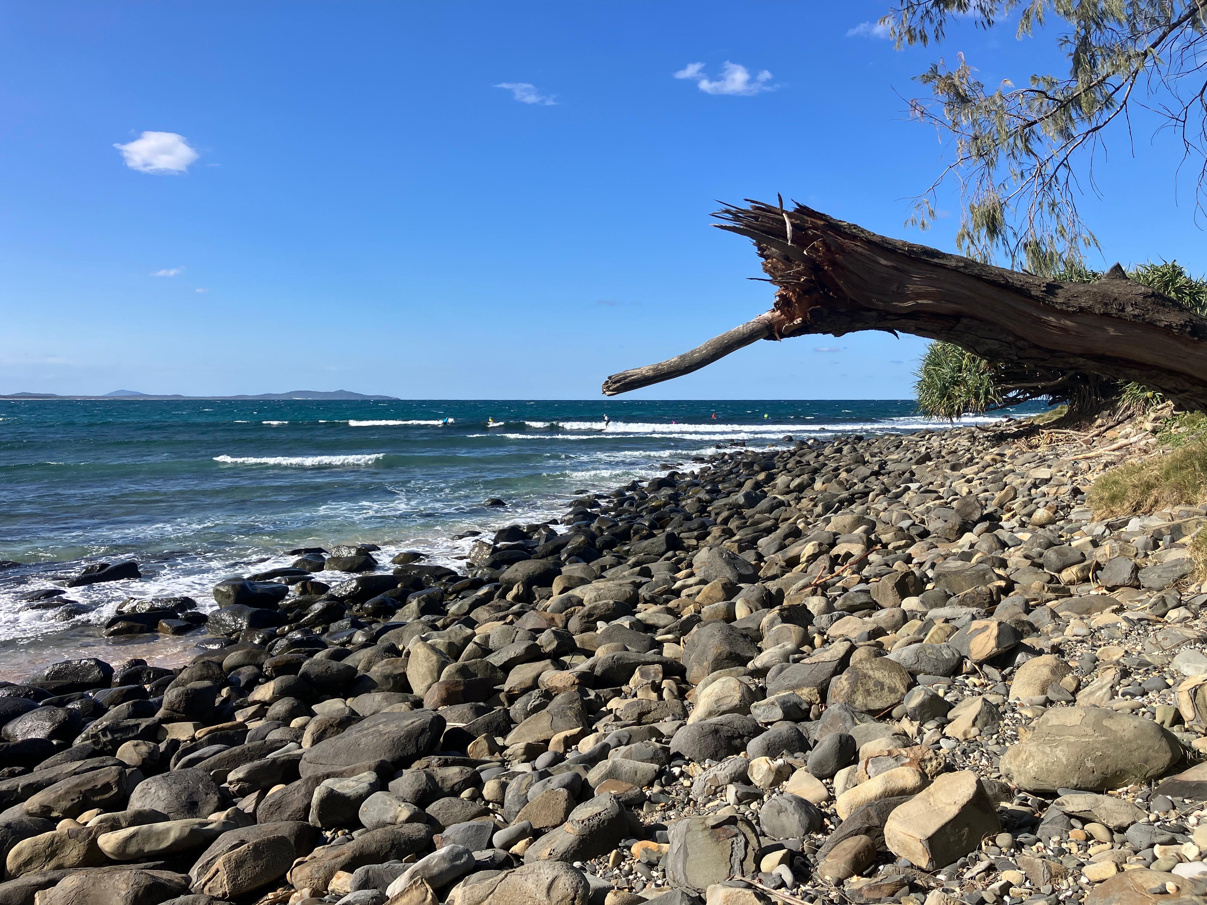 Low tide at the point.