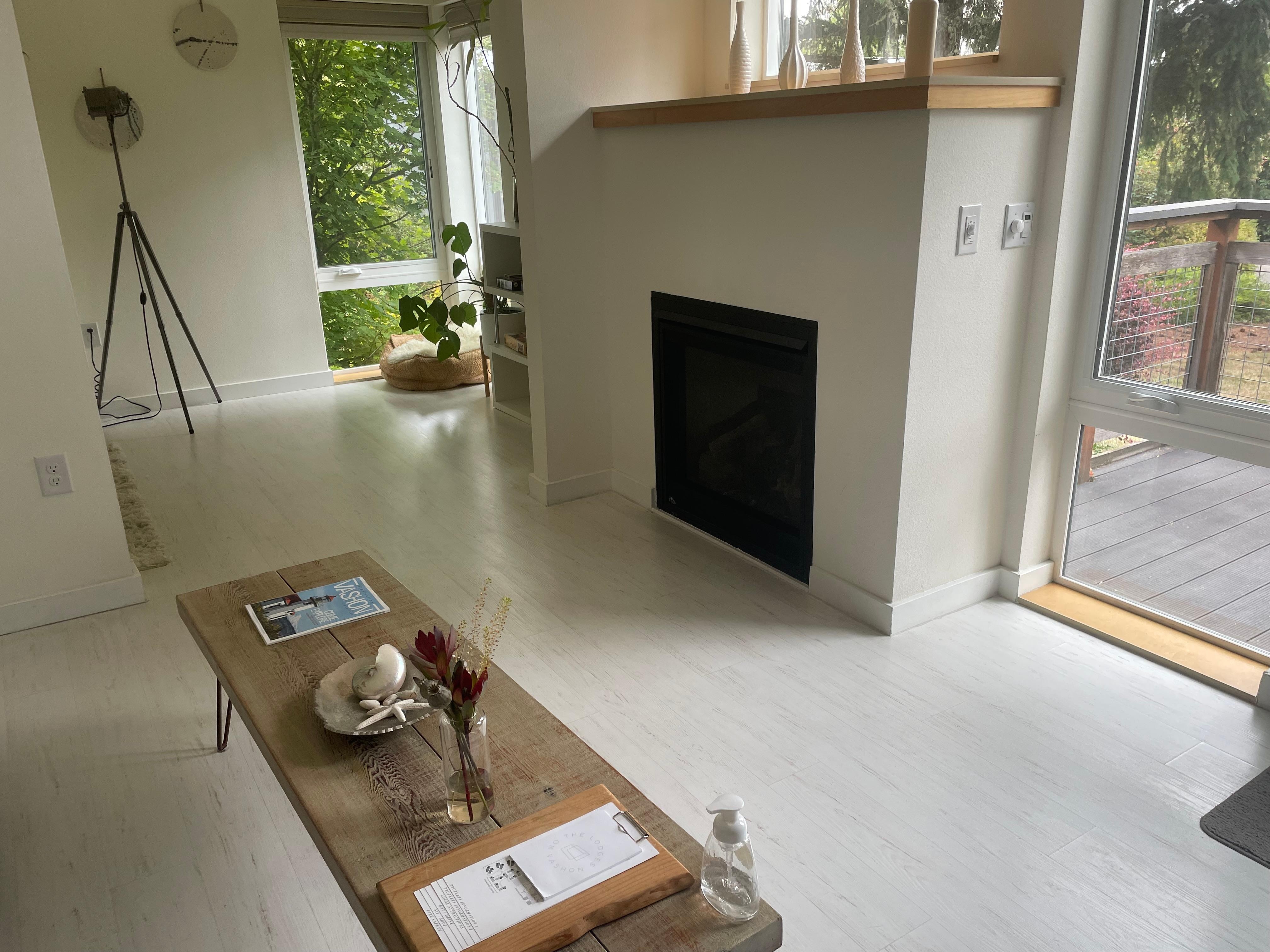 Fire place in livingroom