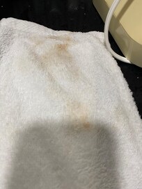 After I cleaned the sink