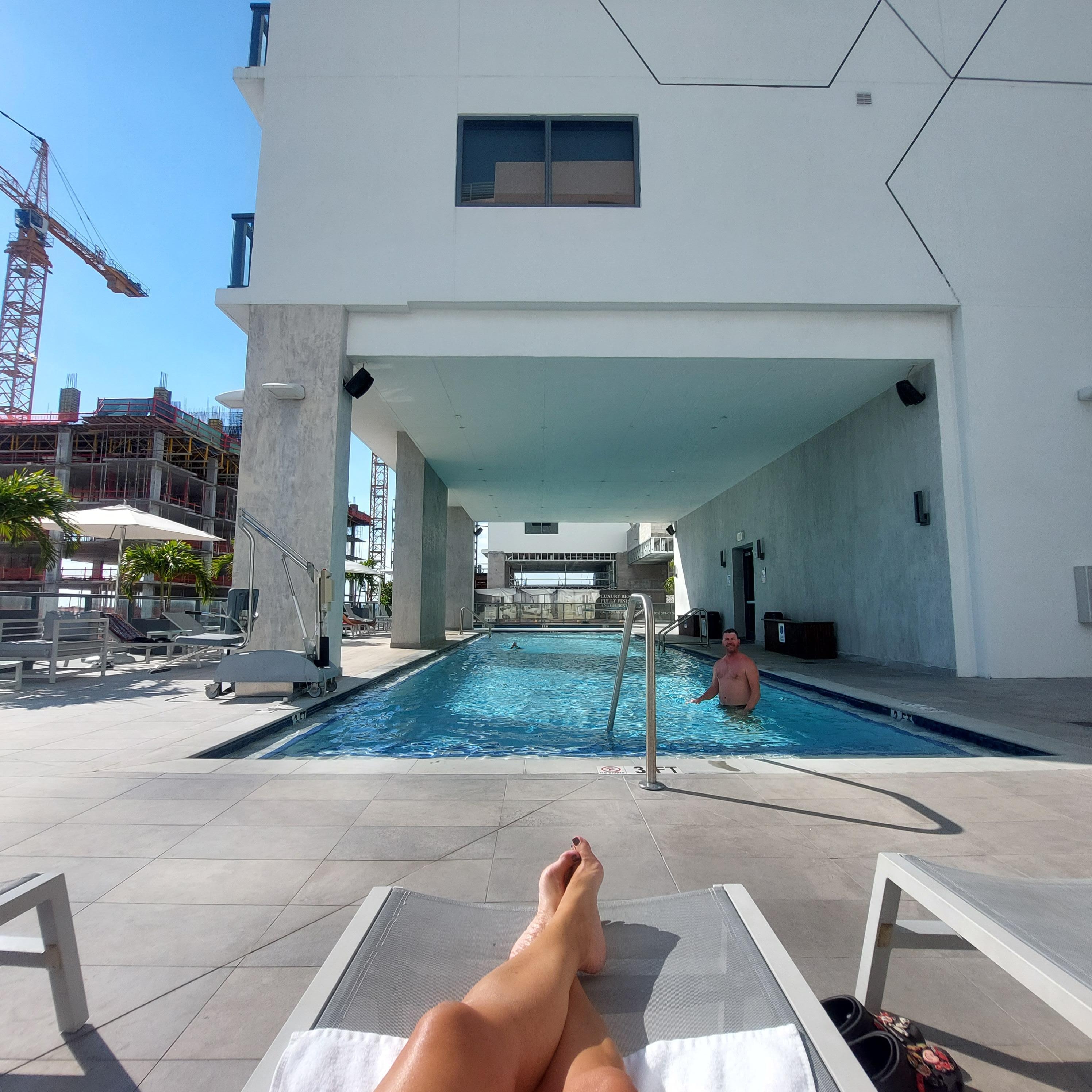 2 pools, one deep and the other is shallow. 