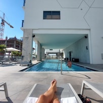 2 pools, one deep and the other is shallow.