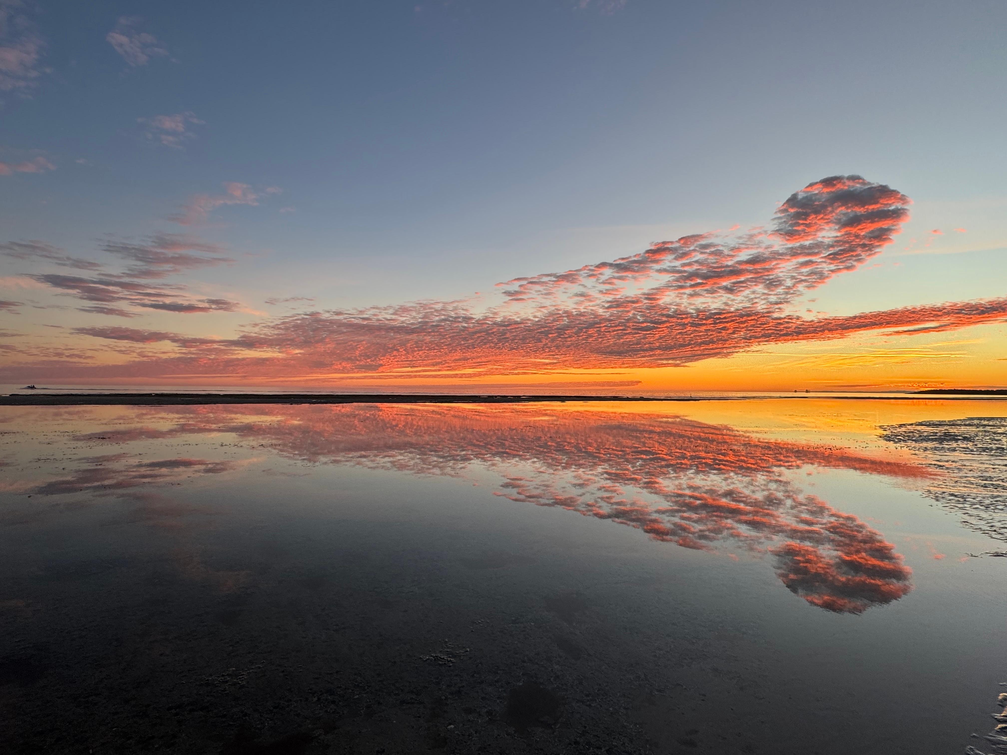 View of one of the amazing sunsets !