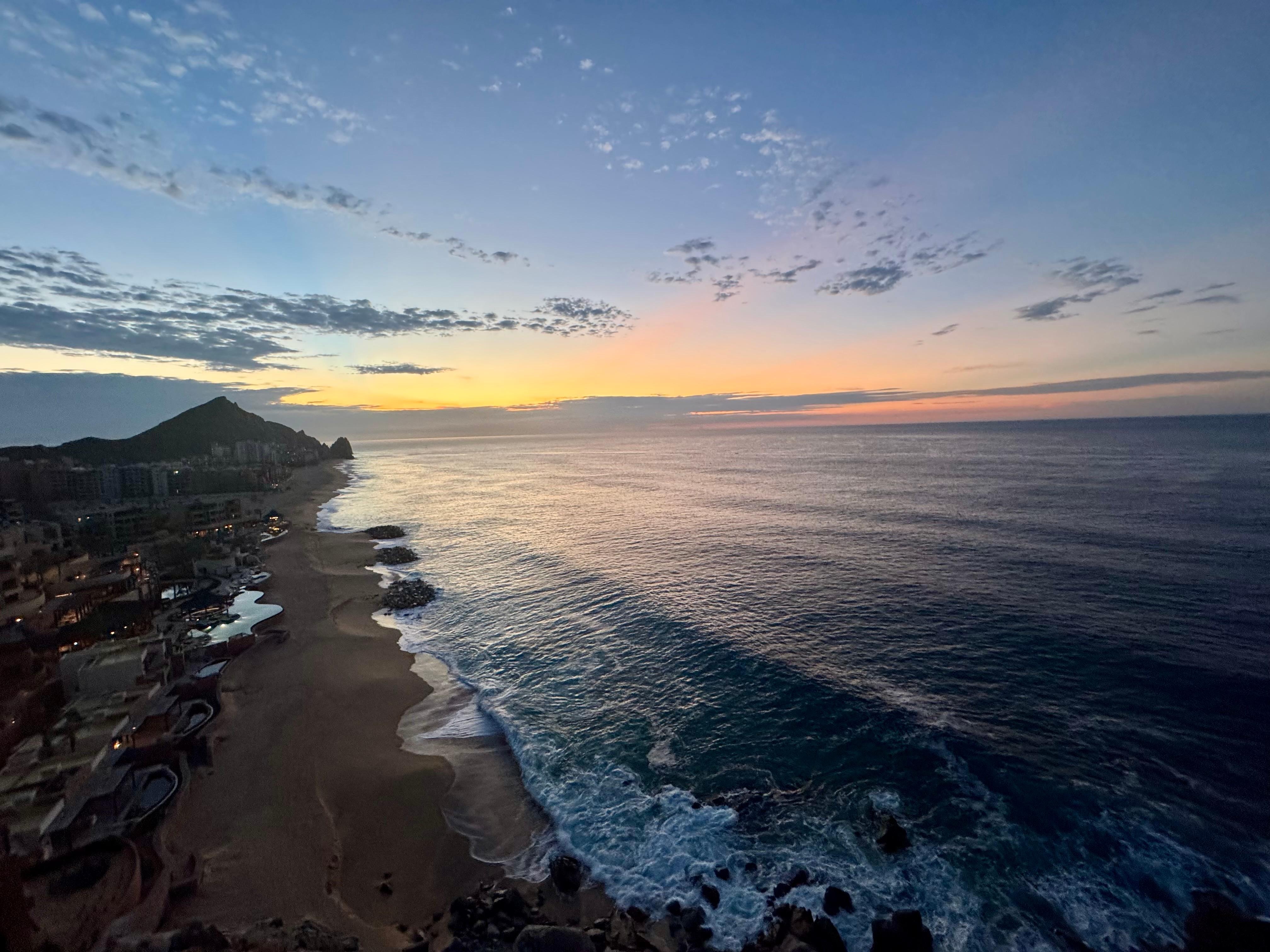 View from the pool area. 