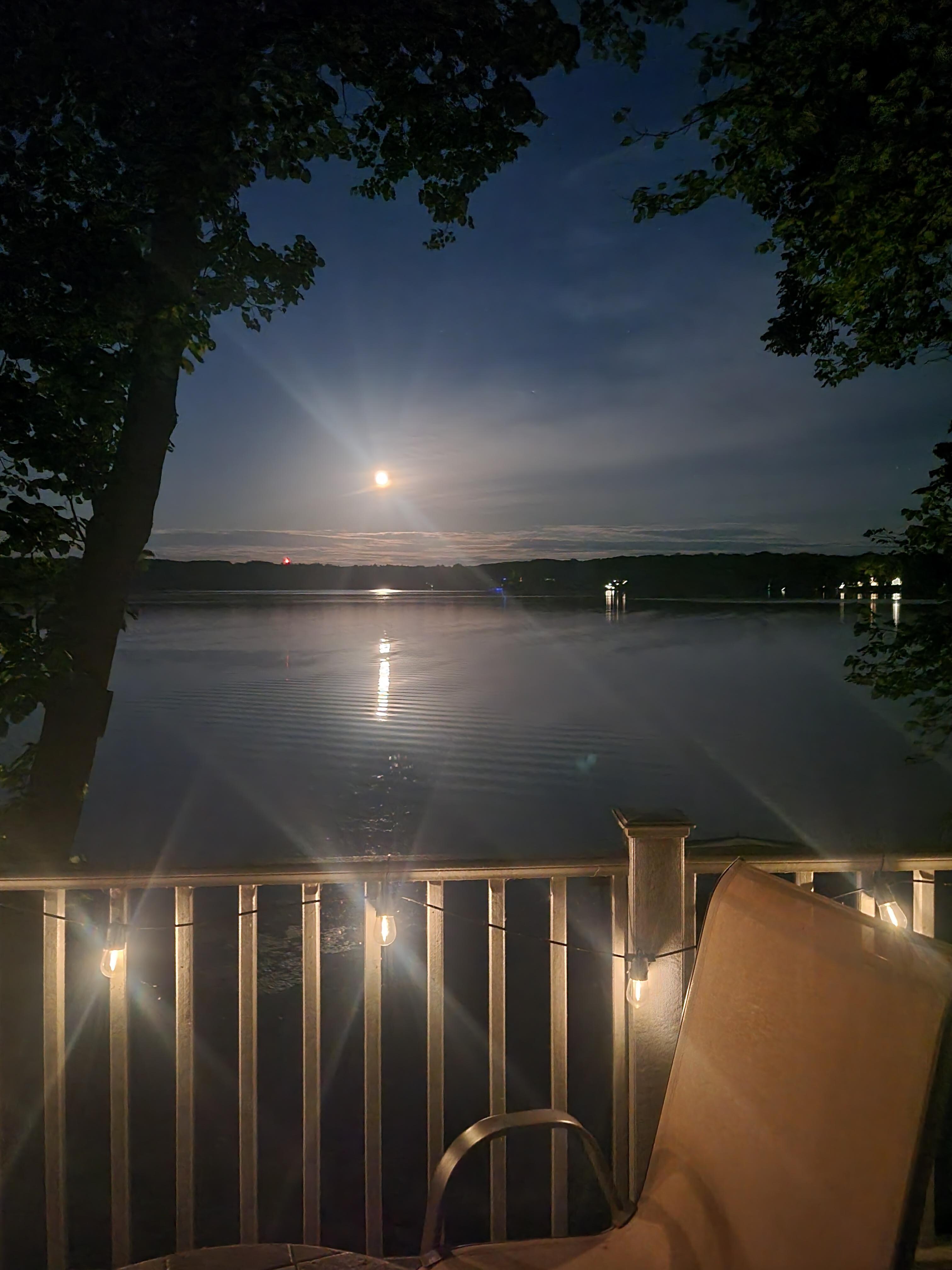Full moon off the deck