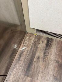 Trash and cigarettes in elevator