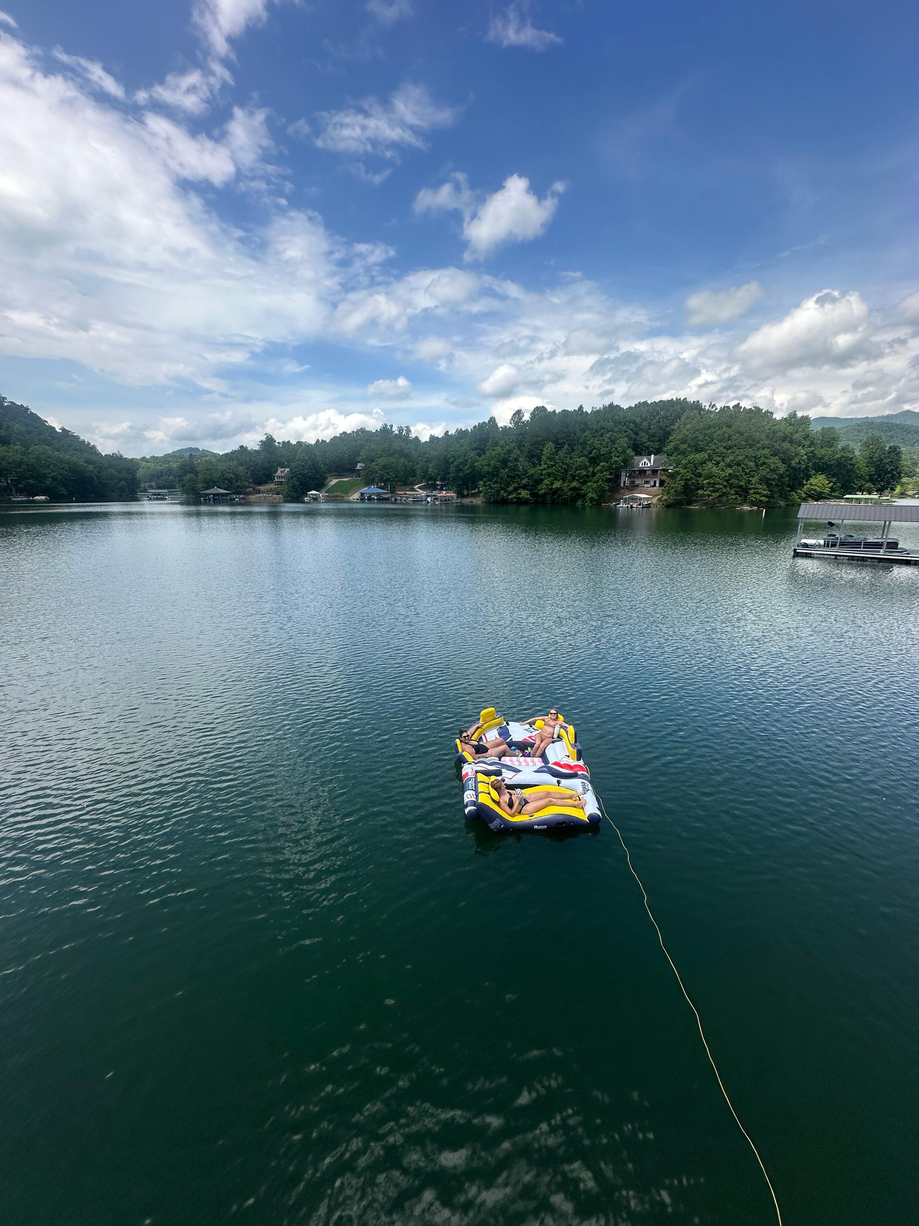 Raft view from top of dock