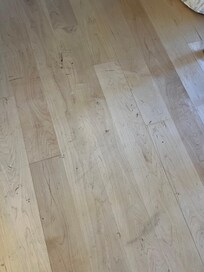 Where dining room chairs stick to floor