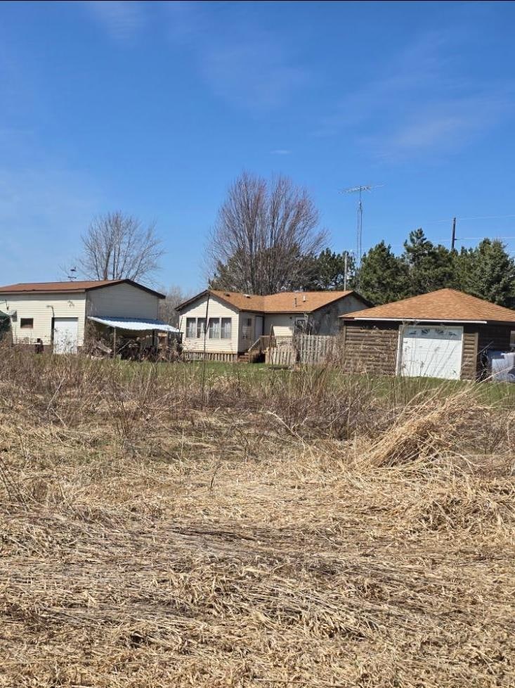 From the Southeast, looking back at the buildings