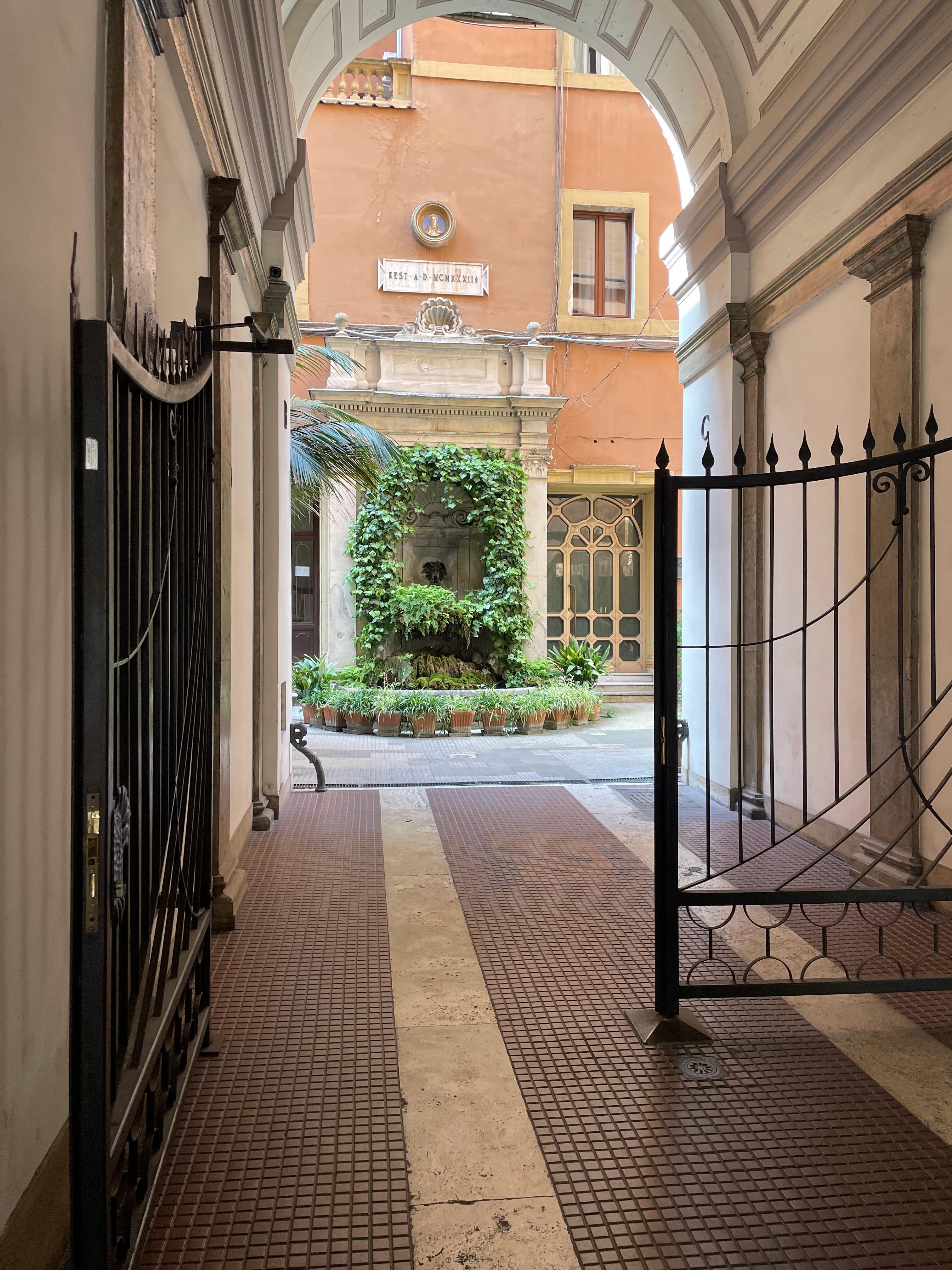 Entrance to the building