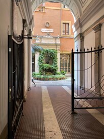 Entrance to the building