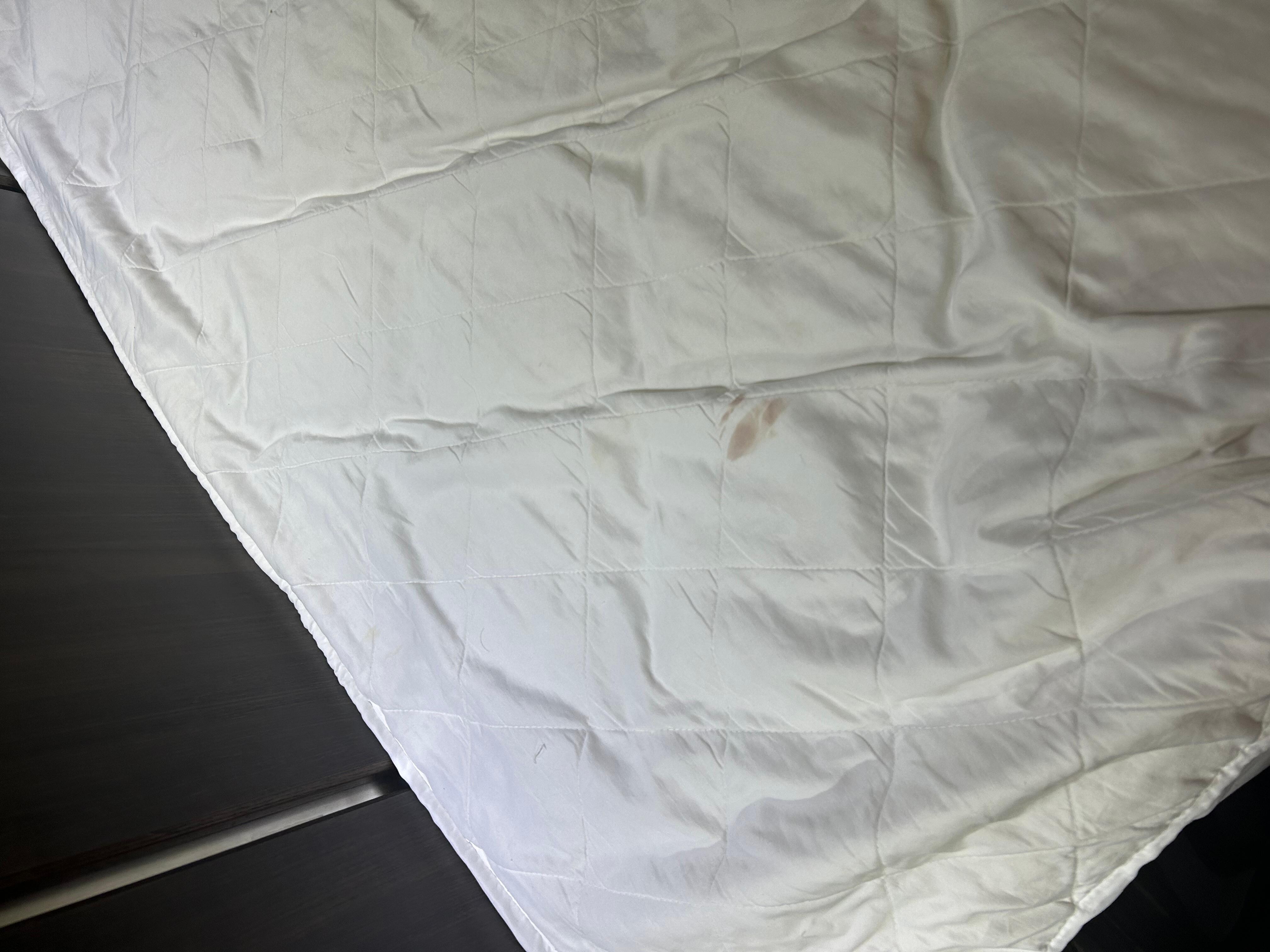 Blood was found on my bed.