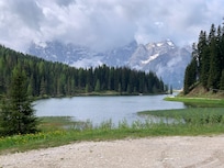 View from our walk around the lake.