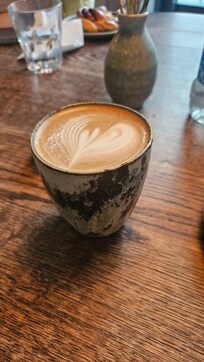 Latte at Hygge (Cafe on first floor)